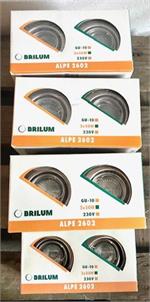 Brilum Lampe Alpe 2602 Set 7x Silber