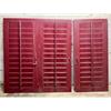 Gebrauchte 3er Aluminium-Fensterläden rot