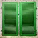 Gebrauchte Aluminium-Fensterläden grün