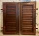 Gebrauchte Holz-Fensterläden braun, 2-flüglig