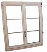 Gebrauchtes Fenster Holz, Isolierverglast mit Sprossen