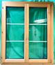 Gebrauchtes Fenster Holz/Metall, 2-fach Verglasung